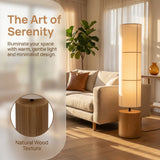 solid wood paper floor lamp