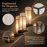 metal fabric wall lamp