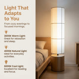 solid wood paper floor lamp