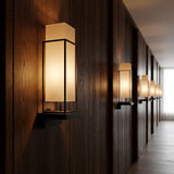 metal fabric wall lamp
