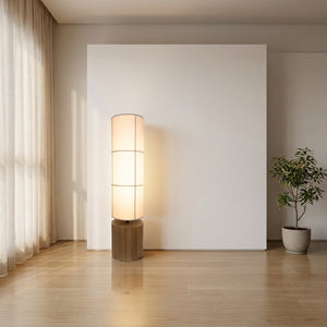 solid wood paper floor lamp