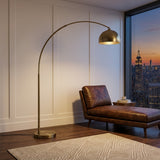 Brushed barass fishing floor lamp