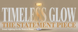 2 layer glass floor lamp