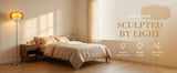 2 layer glass floor lamp