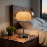 2 layer glass table lamp