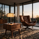 2 layer glass table lamp