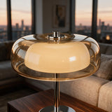 2 layer glass table lamp