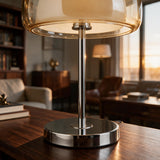 2 layer glass table lamp